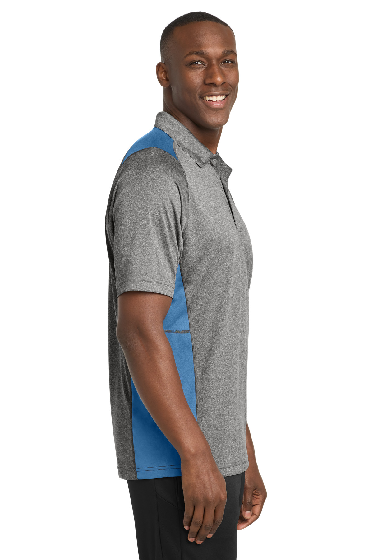 Sport-Tek Heather Colorblock Contender Polo. ST665 10