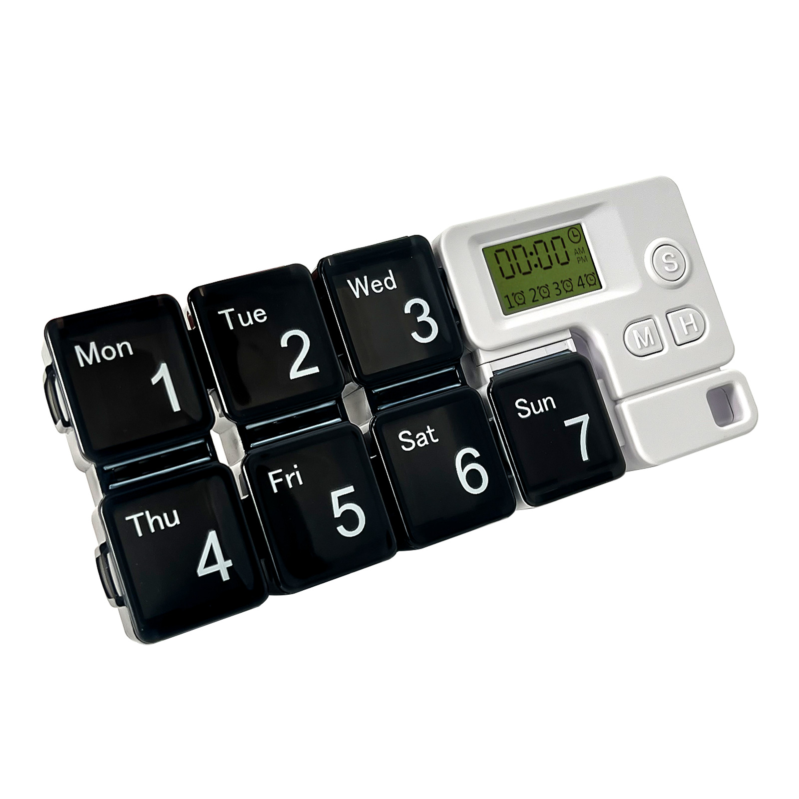 7 Day Am Pm Pill Organizer With Reminder Alarm 1
