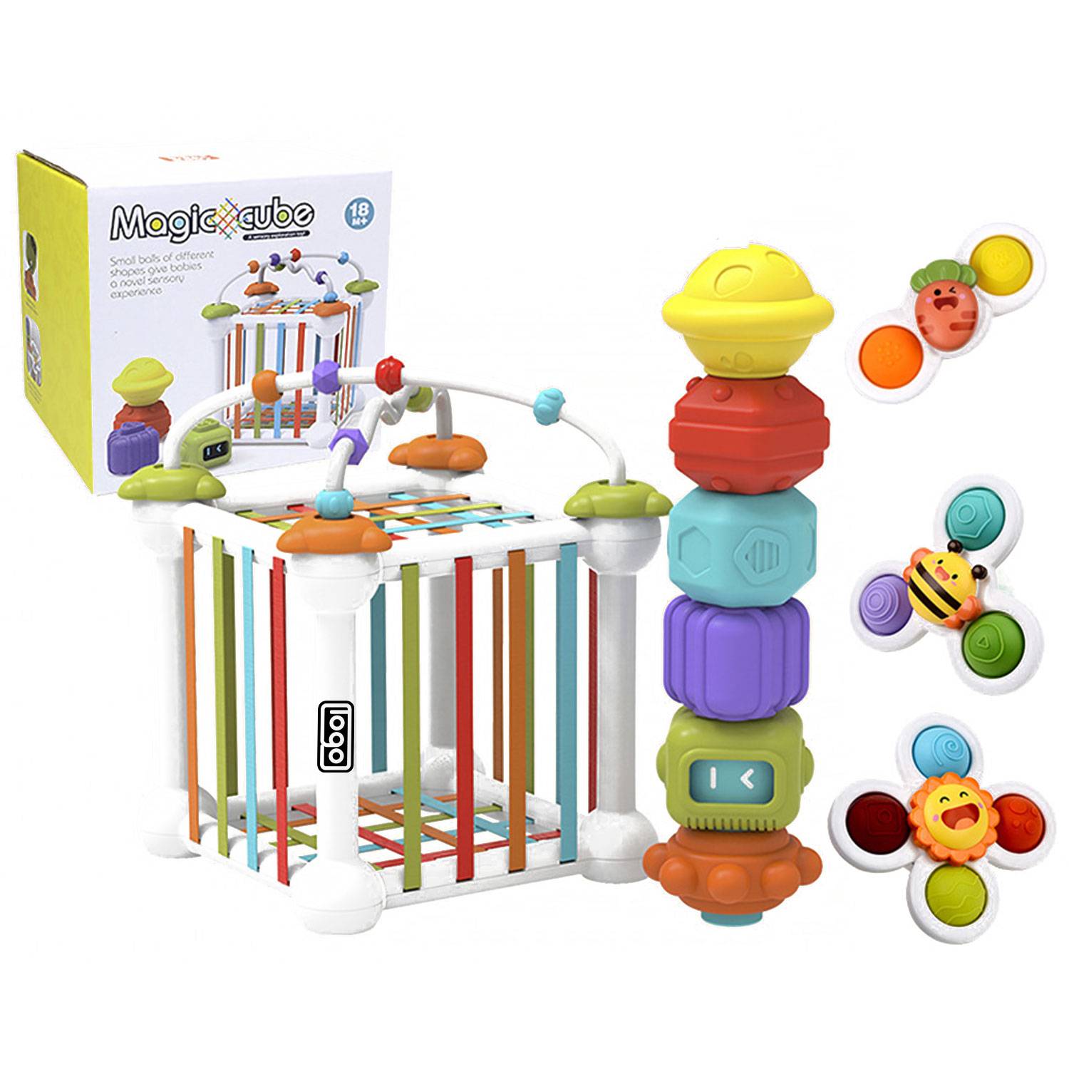 Baby Early Learning Sensory Bin Shape Sorter Montessori Toys 1