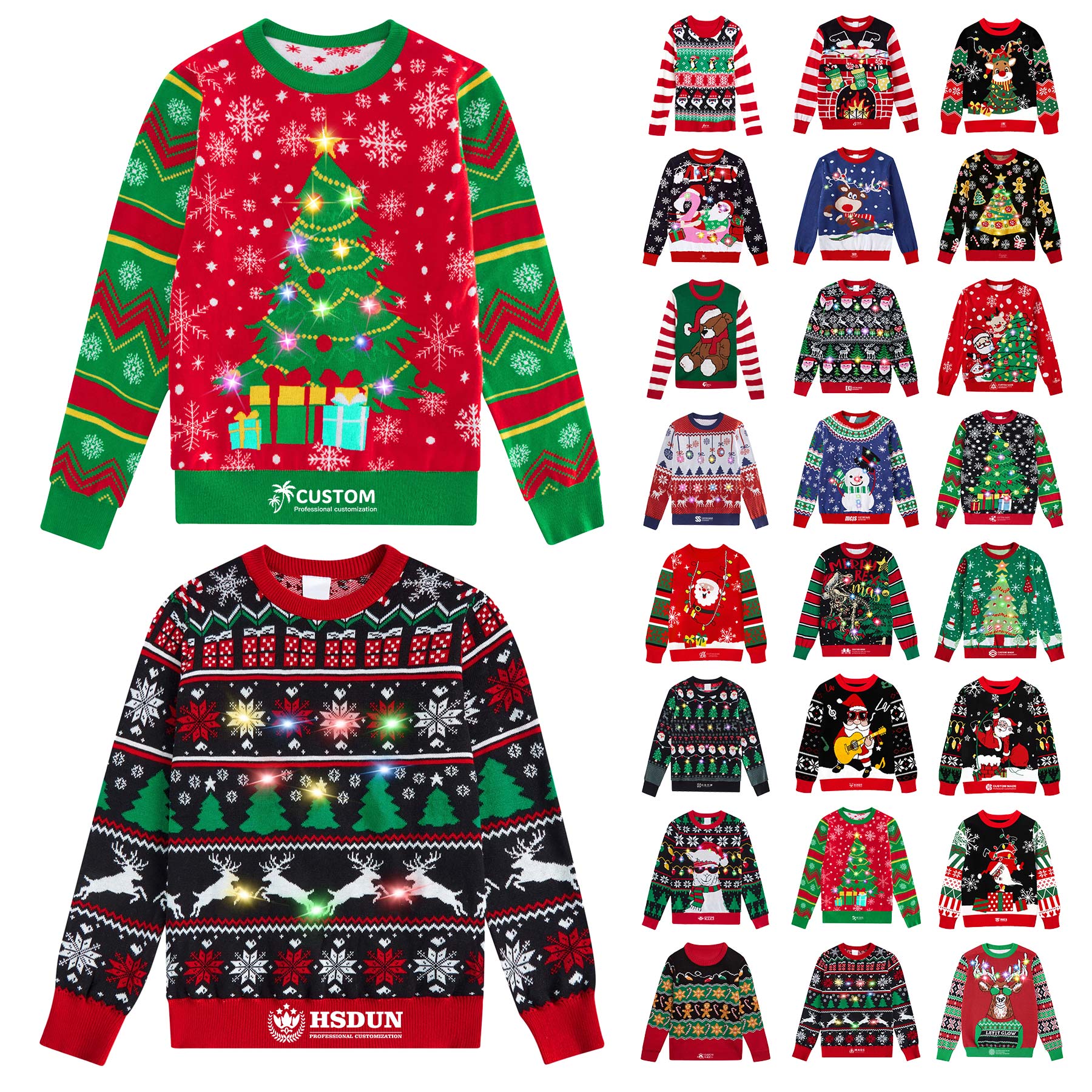 Completely Custom 100% Acrylic Jacquard Knitted Sweater 25