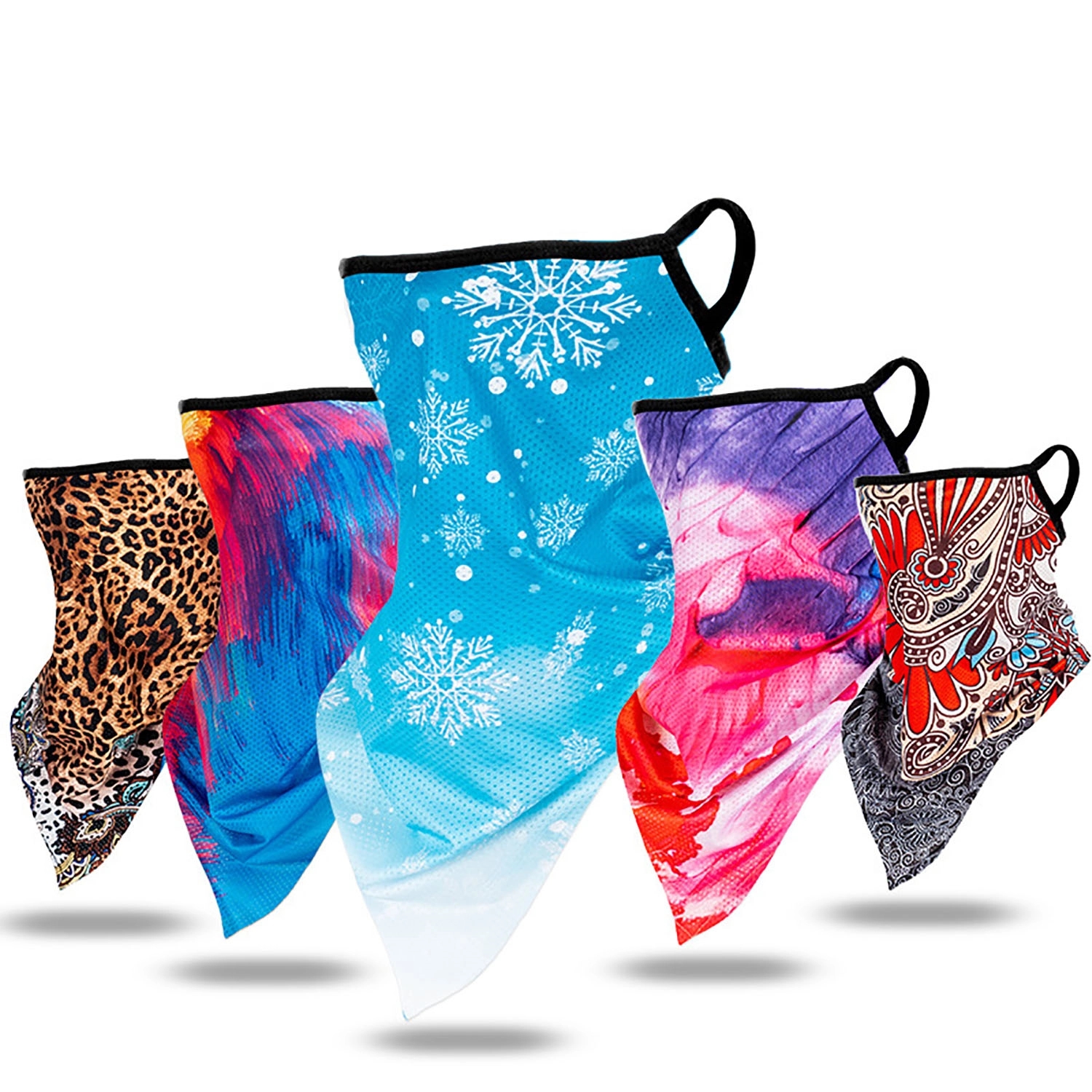 Face Bandana With Ear Loops Neck Gaiter 4