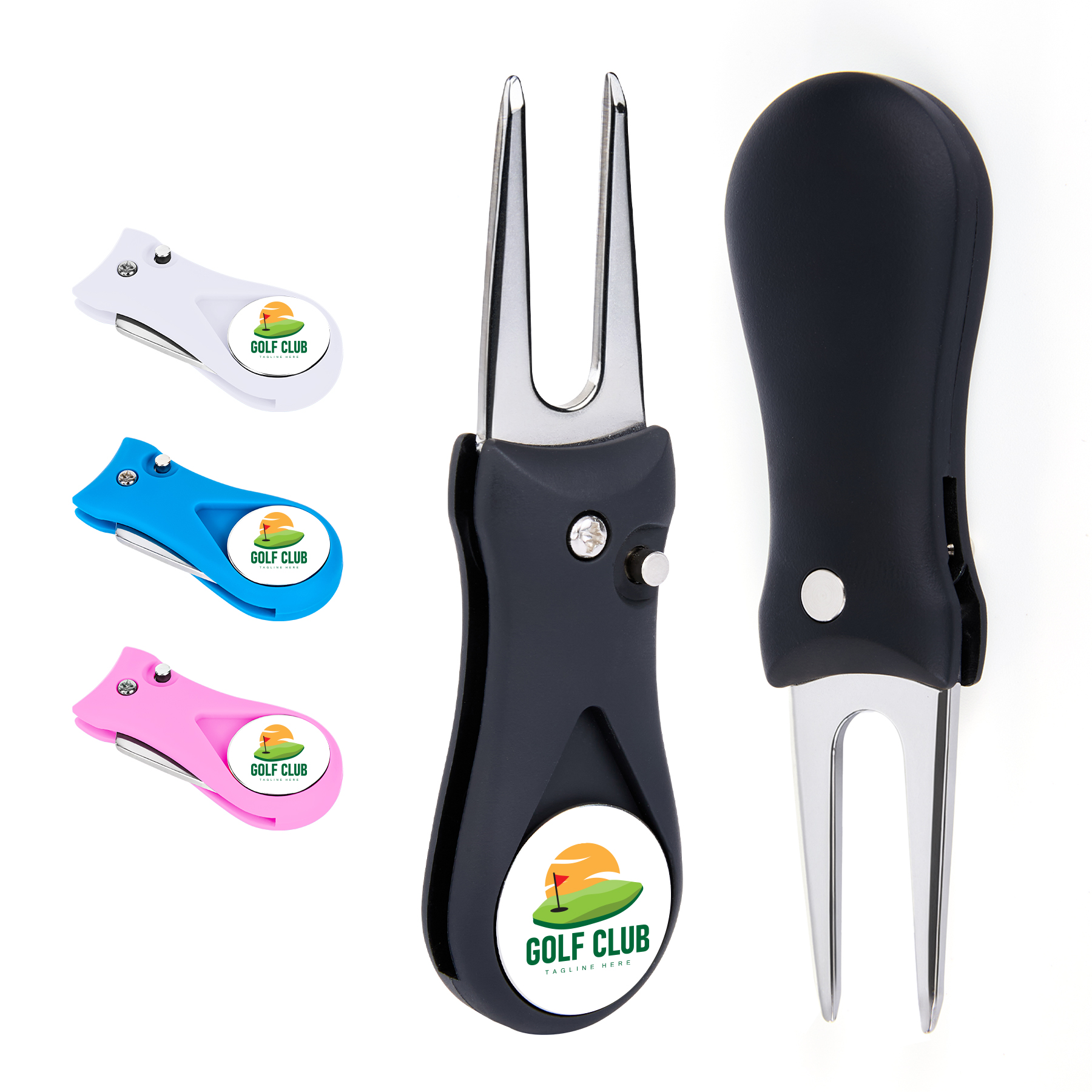 Foldable Golf Divot Tool With Mark 8
