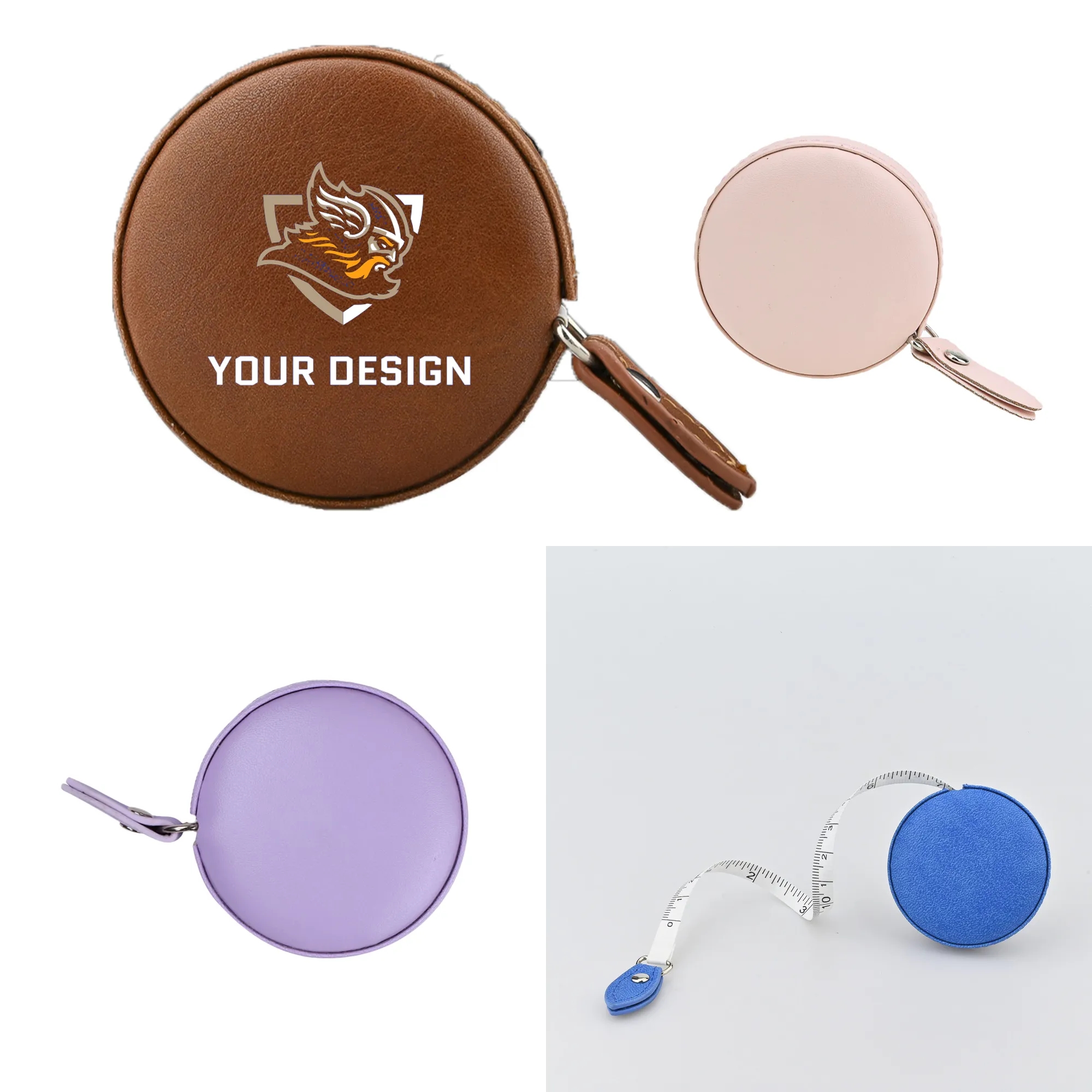 Mini Measuring Tape with PU case Full Color Print 2