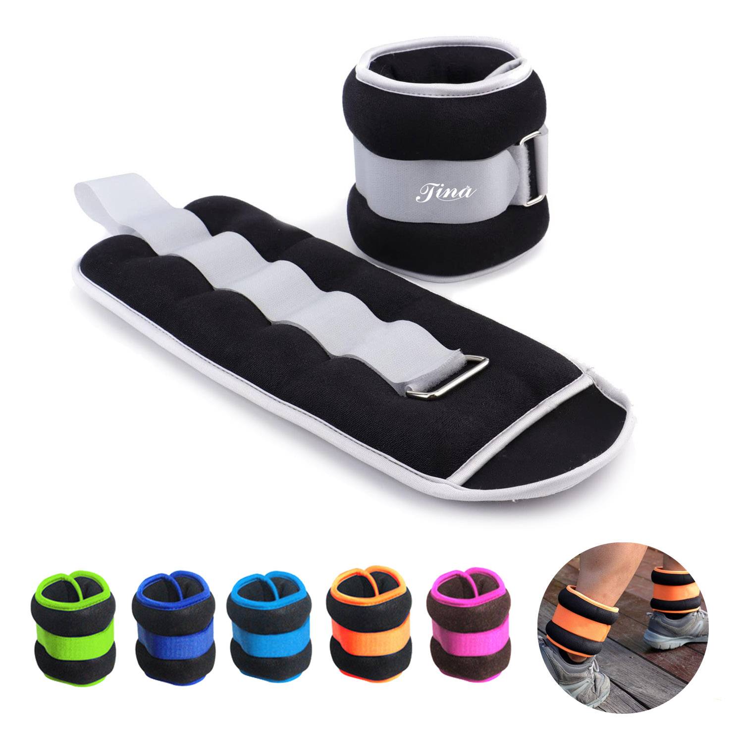 Adjustable Ankle & Wrist Weights for Men & Women 4