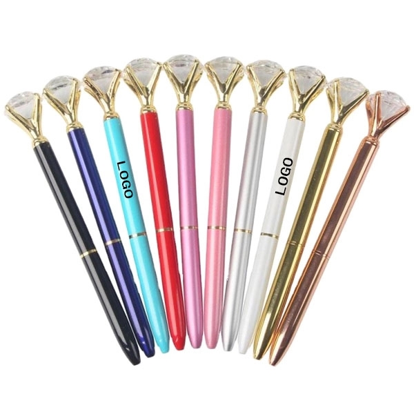 Big Crystal Diamond Metal Ballpoint Pen 4