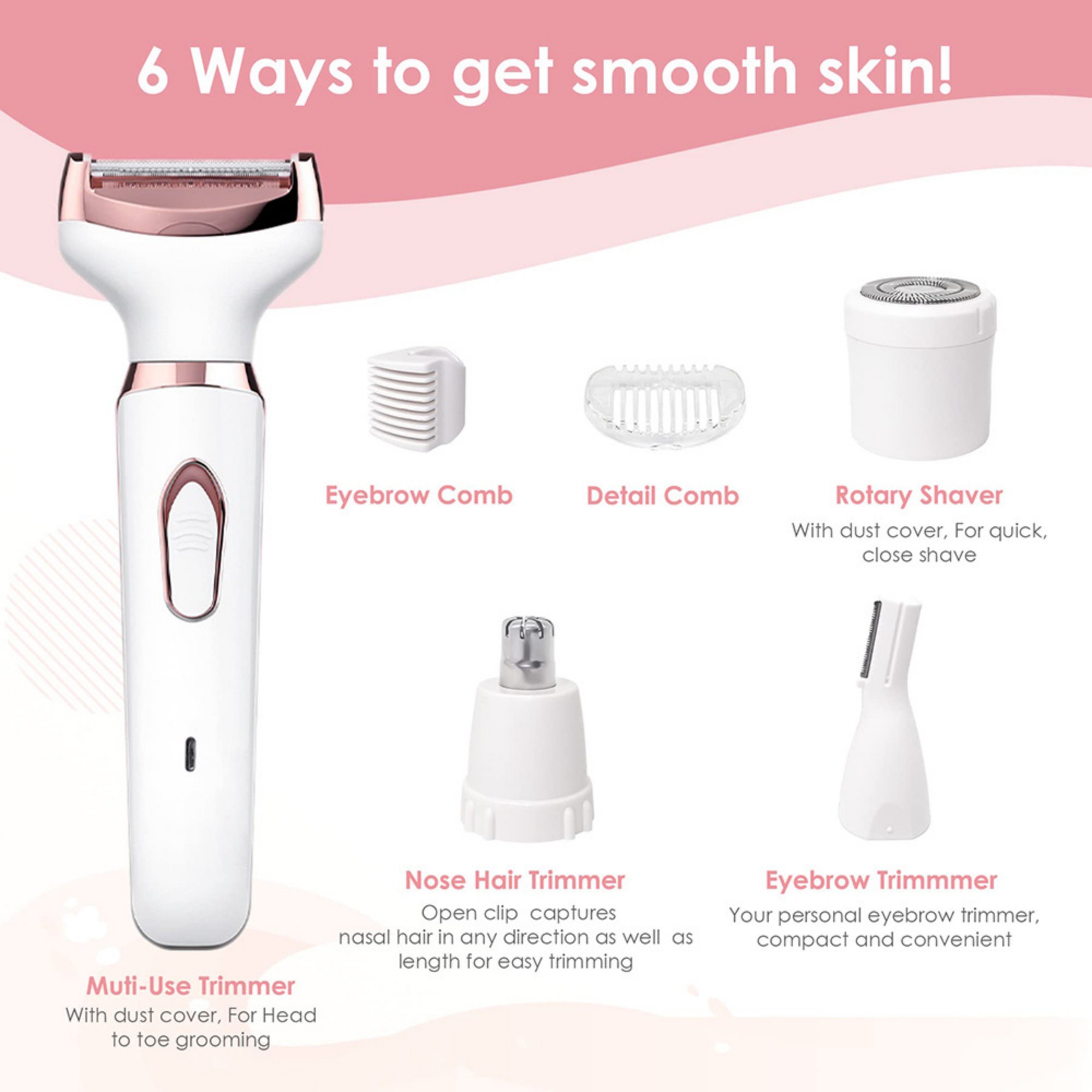 4-in-1 Lady Shaver Kit 5