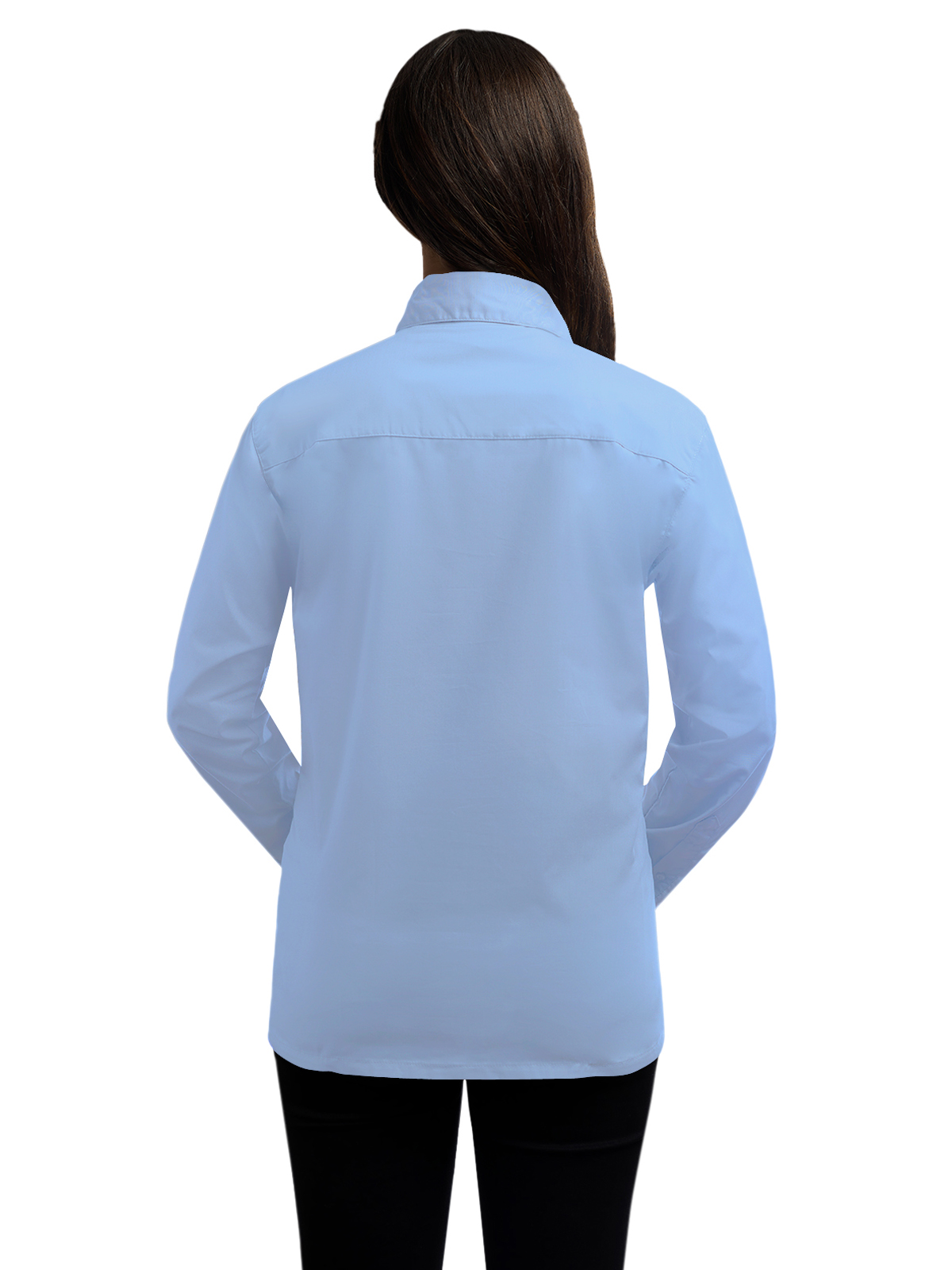 Blue Generation - Women's Pocketless Long Sleeve Superblend Poplin Shirt 70