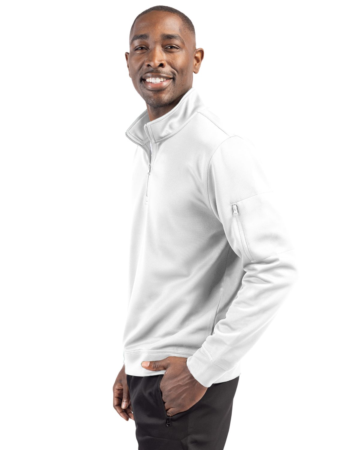 Clique Lift Solution-dyed Performance Unisex Half Zip Sweatshirt 80
