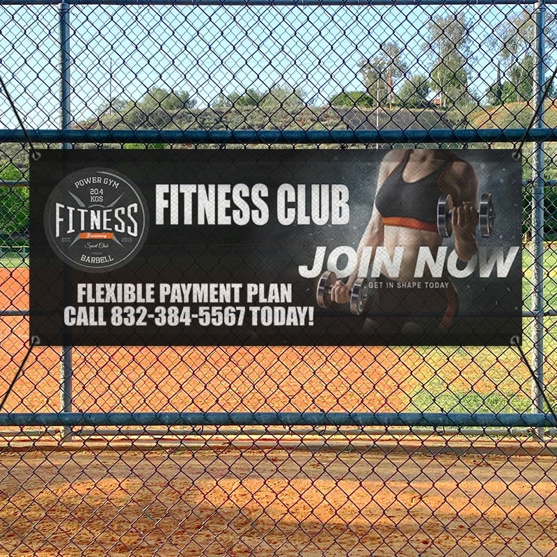 Custom 2' X 5' Mesh Banners 6