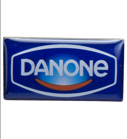 Domed Lapel Pin Rectangle (1"x9/16")