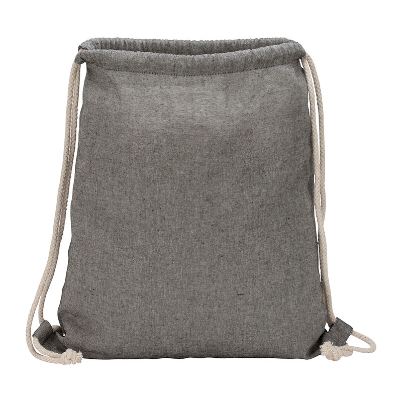 Huron Recycled Cotton Drawstring Tote 14