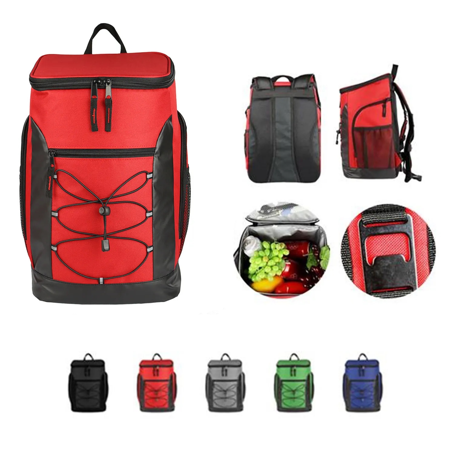 Insulated Cooler Backpack Leakproof Bag 1