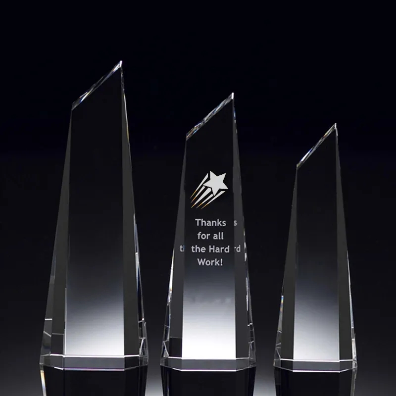 Crystal Faceted Peak Award 3