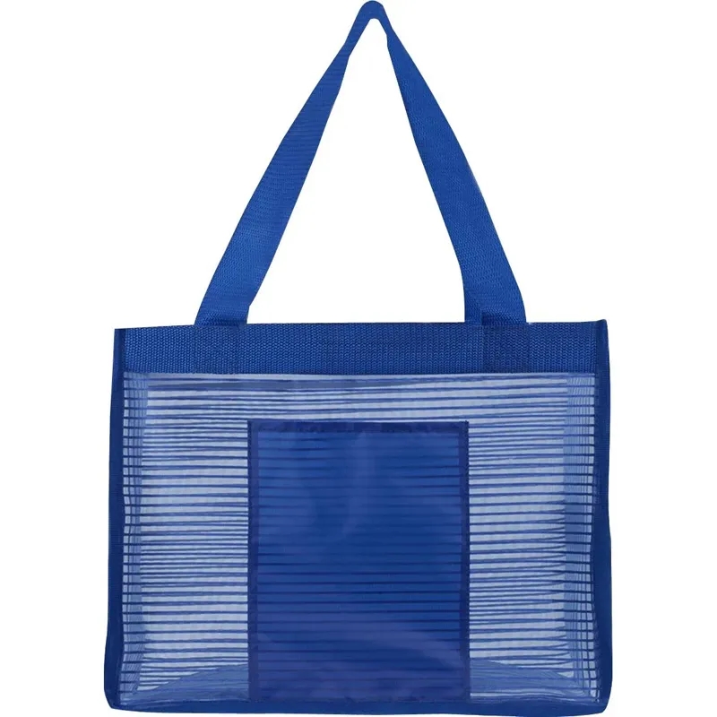 Sheer Striped Tote Bag 10