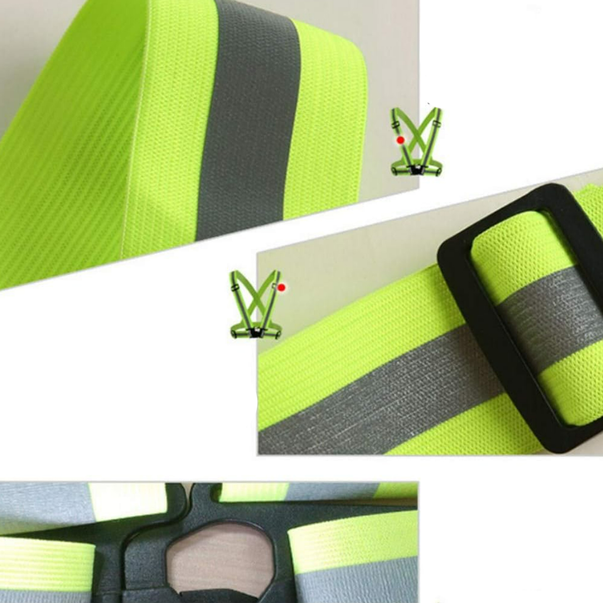 Adjustable Reflective Safety Harness Straps Belt Custom 6