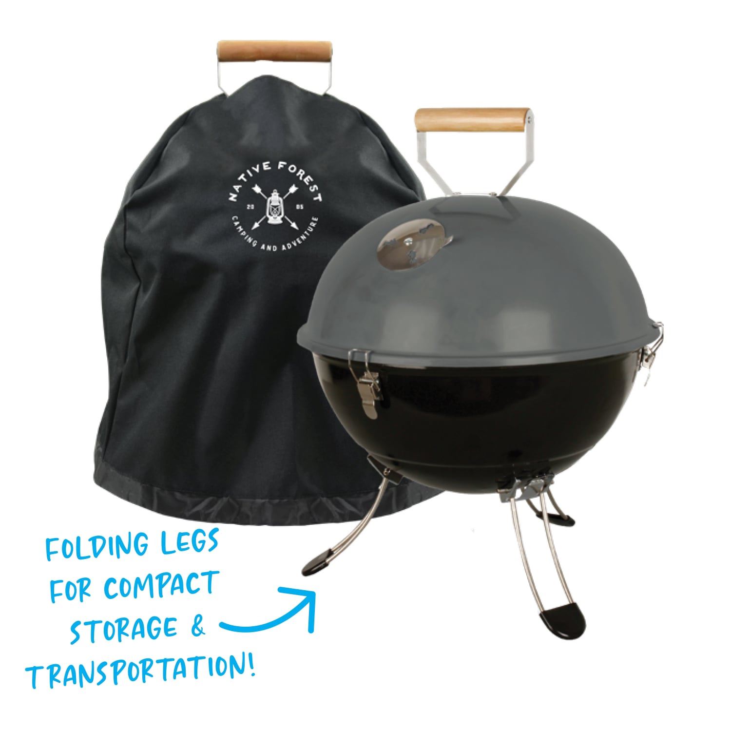 Party Ball Charcoal Grill With Cover