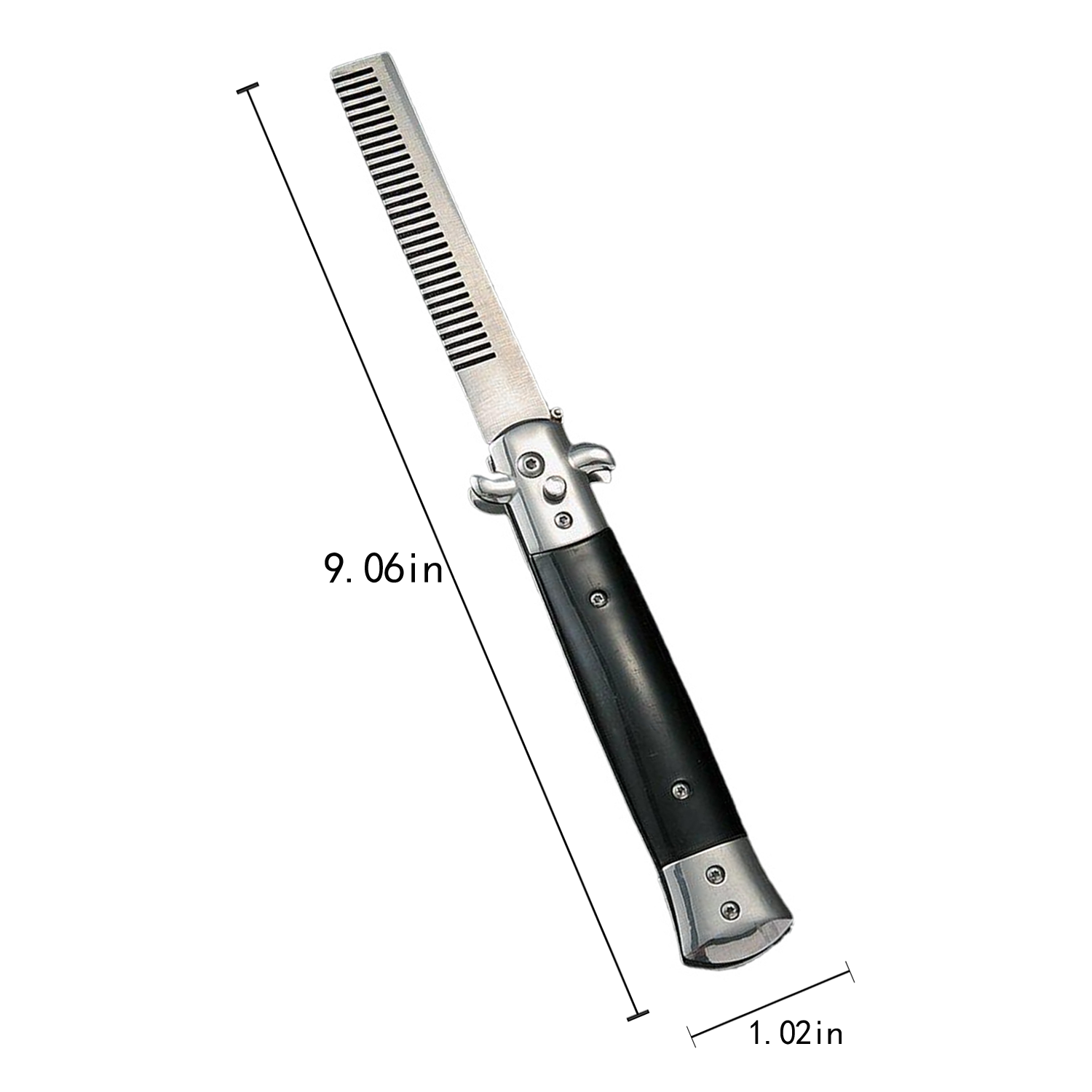 Stainless Steel Folding Comb w/ Resin Handle 5