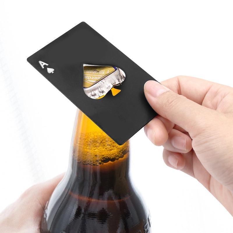 Poker Card Bottle Openers Stainless Steel 5