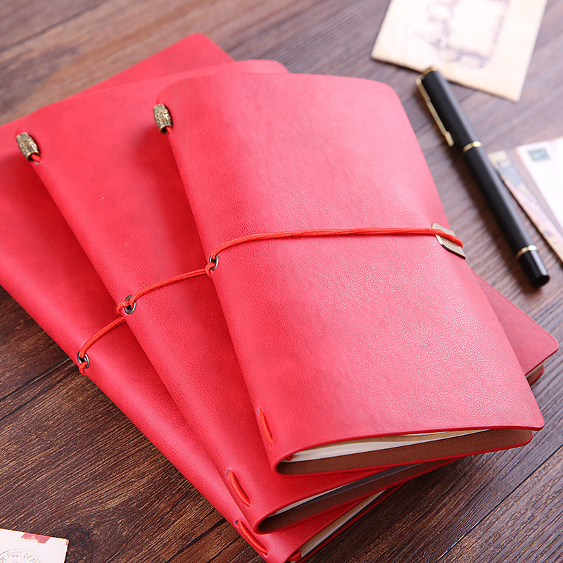 A6 Refillable Leather Diary Journal w/Pocket 4