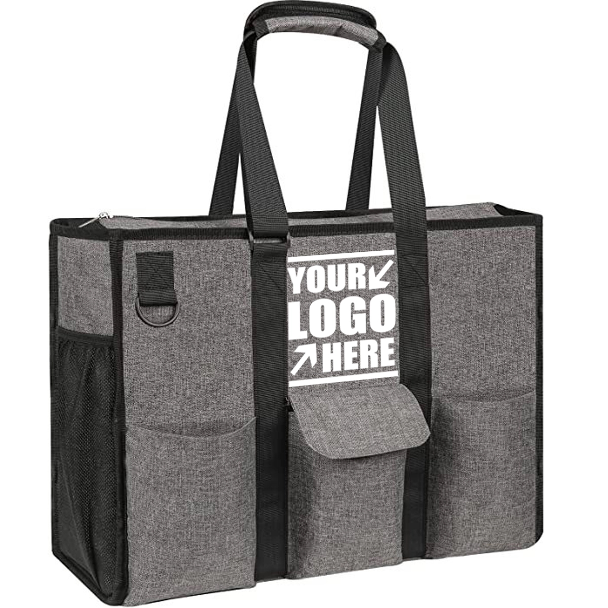 Custom Utility Water Resistant Zipper Tote Bag 3