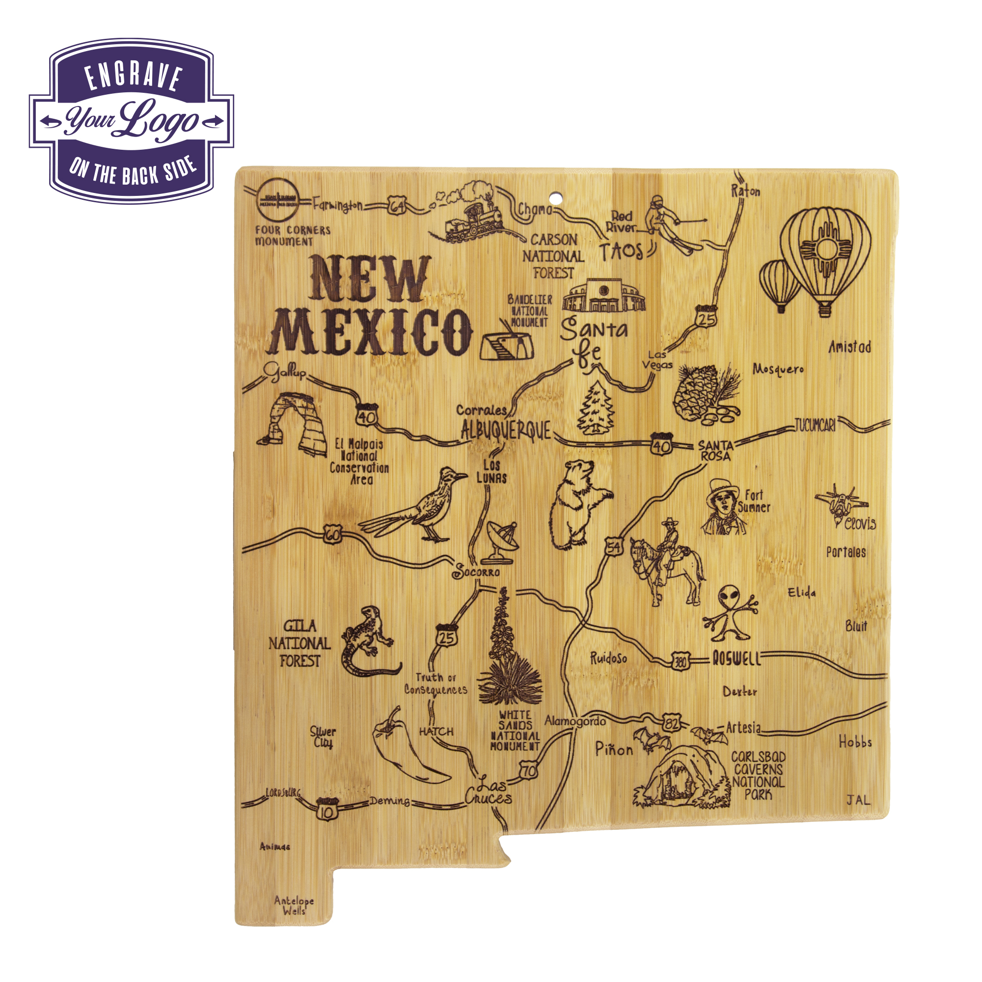 Destination New Mexico Cutting & Serving Board