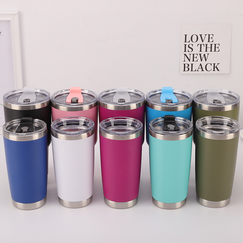 20oz. Everest Powder Coated Stainless Steel Tumbler 9
