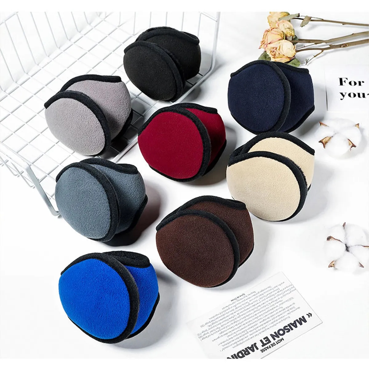 Unisex Fleece Earmuffs Ear Warmers Winter Outdoor Adjustable 5
