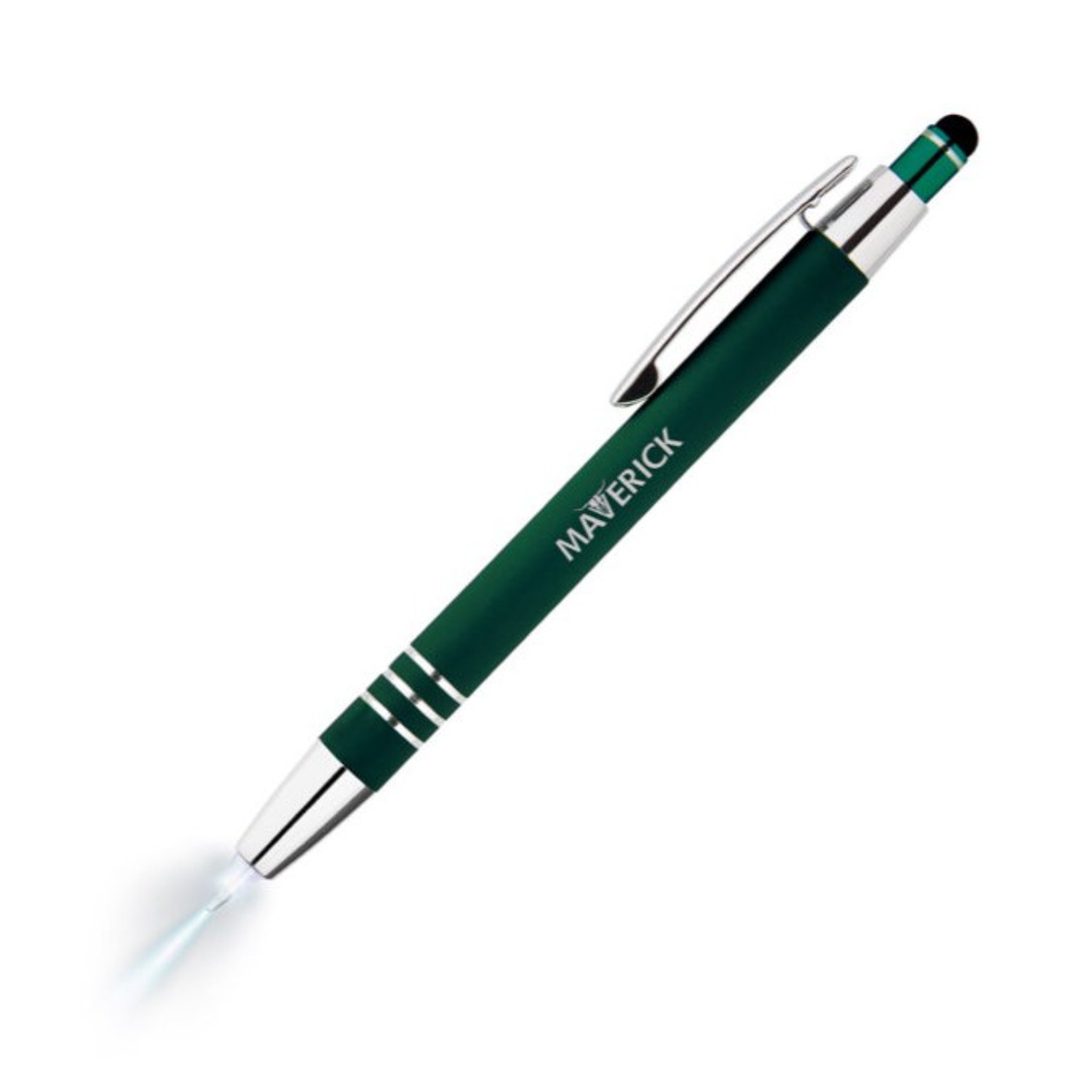 Flashlight and Stylus Click Metal Pen 7