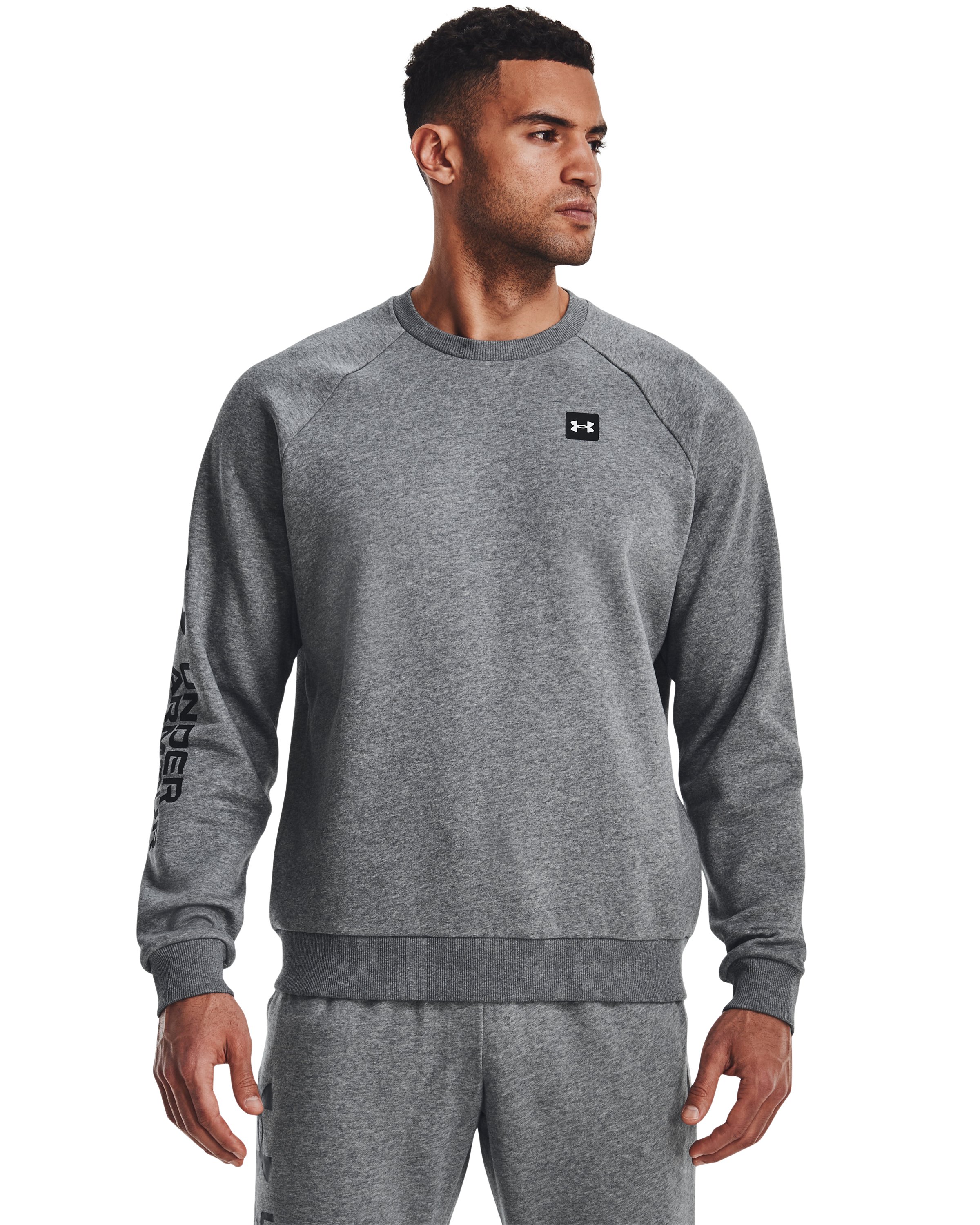 Men's UA Rival Fleece Crew, custom hoodie or sweatshirt with logo imprint 1