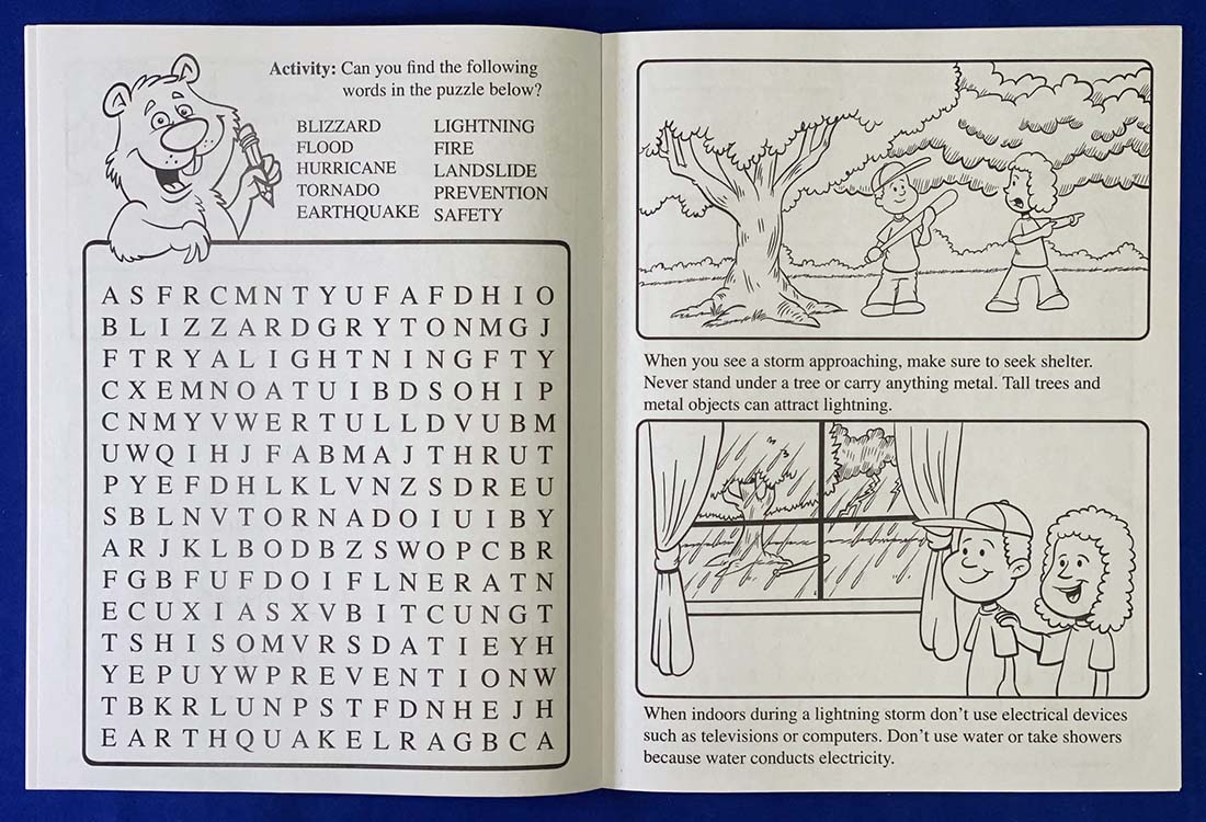 COLORING BOOK - Learning Natural Disaster Safety Coloring & Activity Book 1