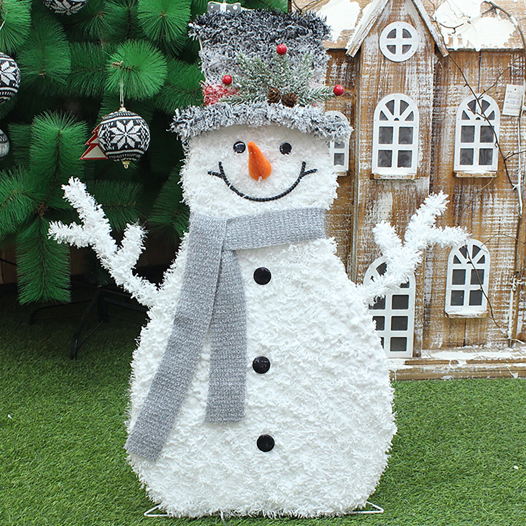 12 Led Light Up Snowman Family Set Of 3 2