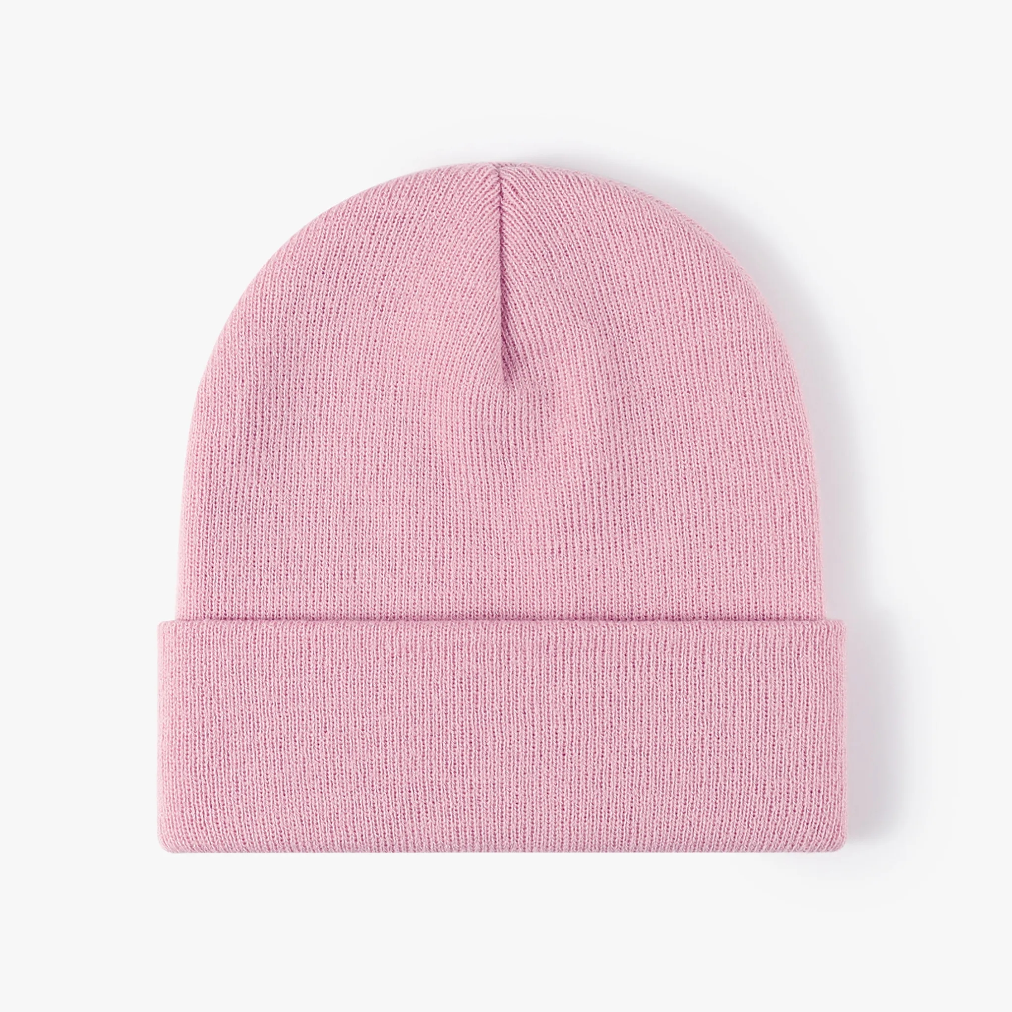 Unisex Acrylic Knit Cuffed Beanie Caps 26