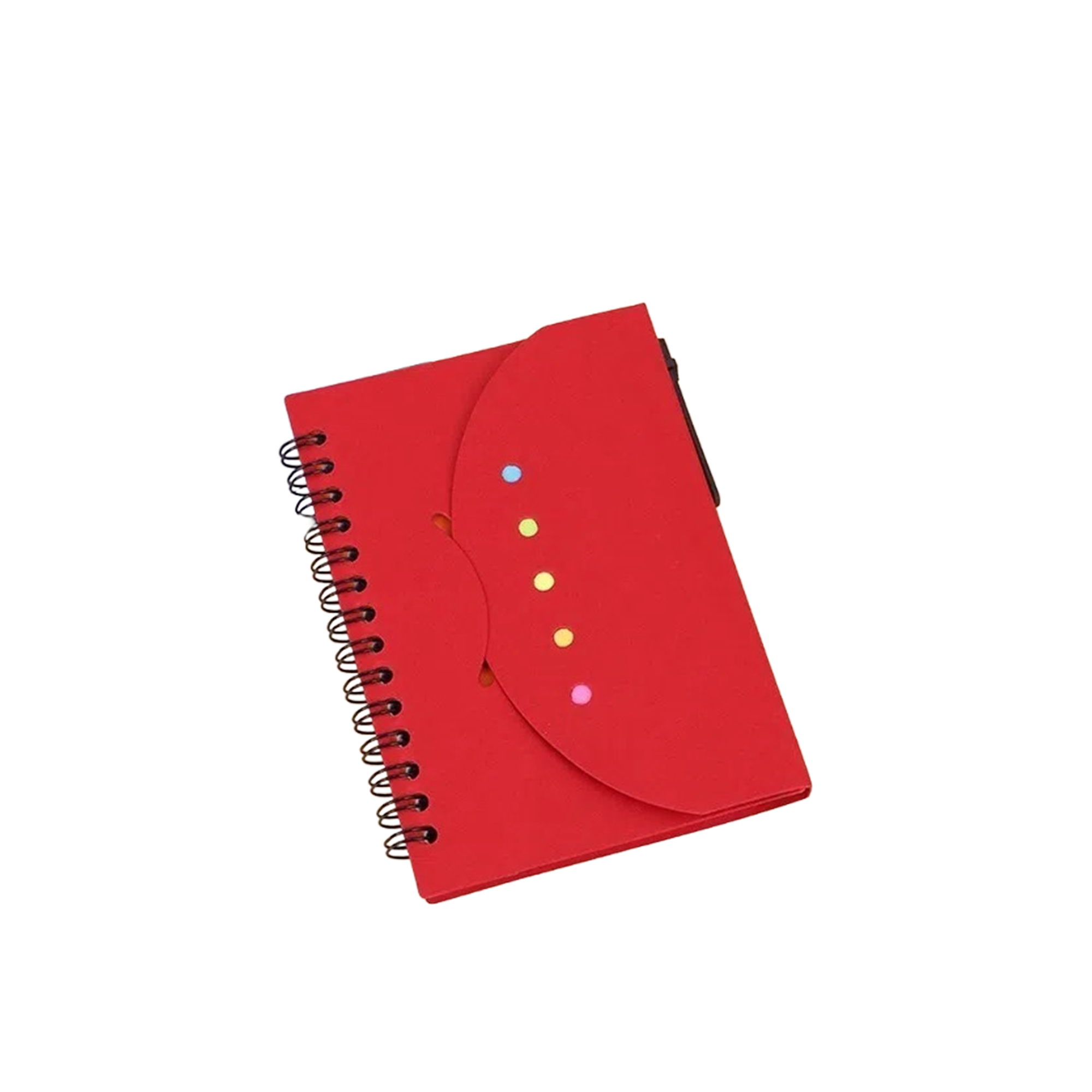 Recycled Kraft Cover Notebook With Pen And Sticky Notes 1