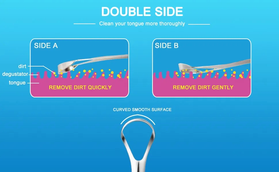 Stainless Steel Tongue Scraper for Oral Care 6
