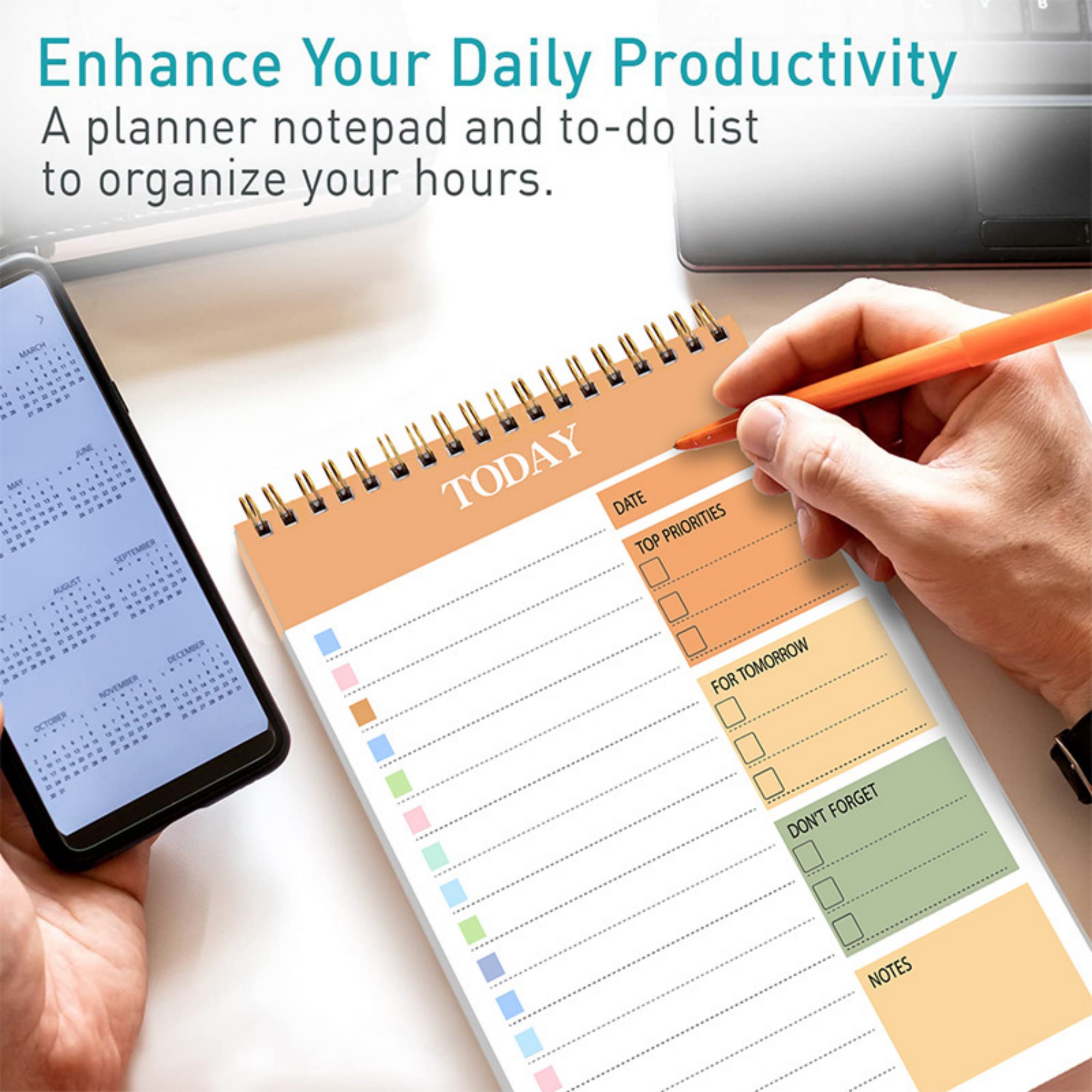 A5 52 Sheets Daily Planner Notepad 4