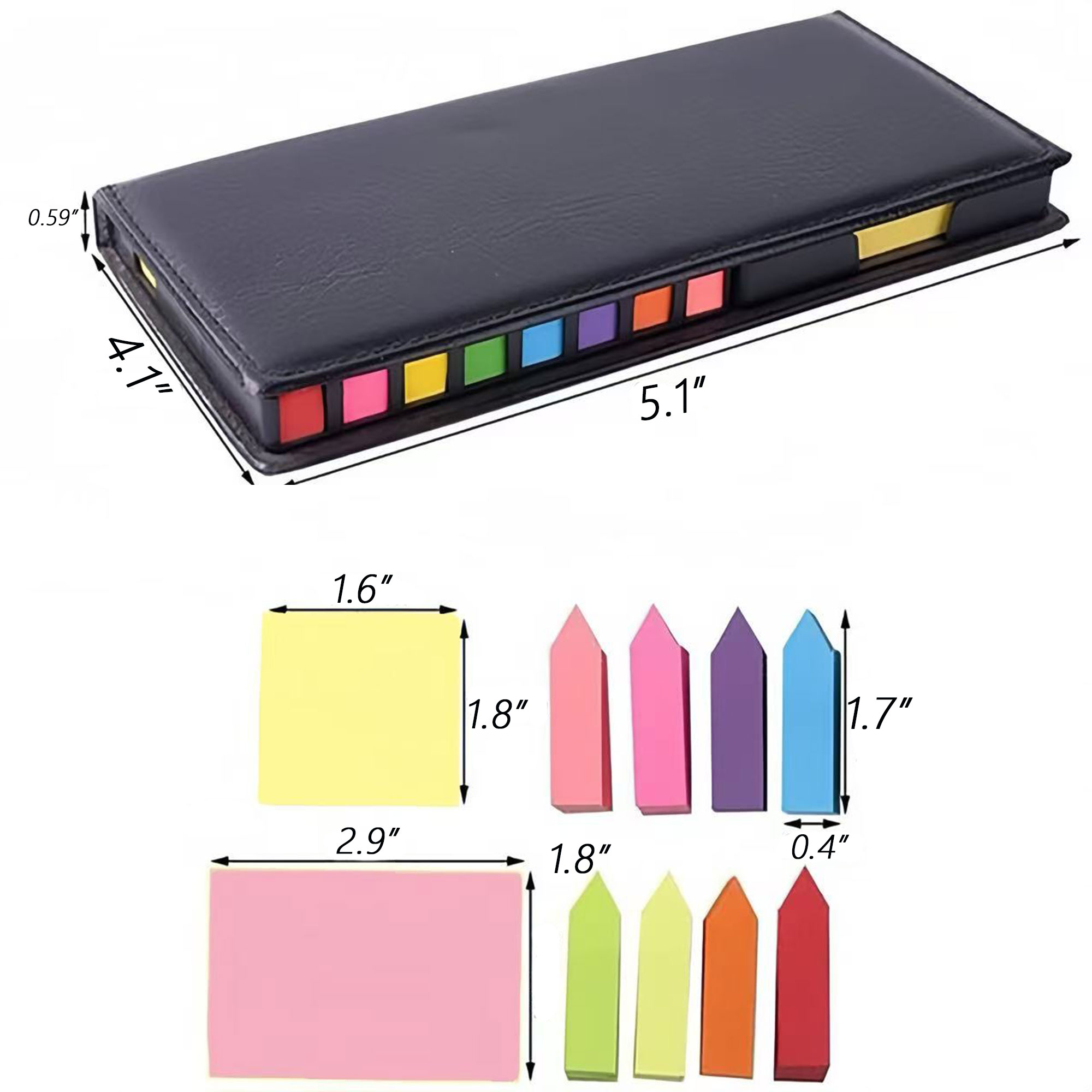Sticky Notes Set with Padded Case 2