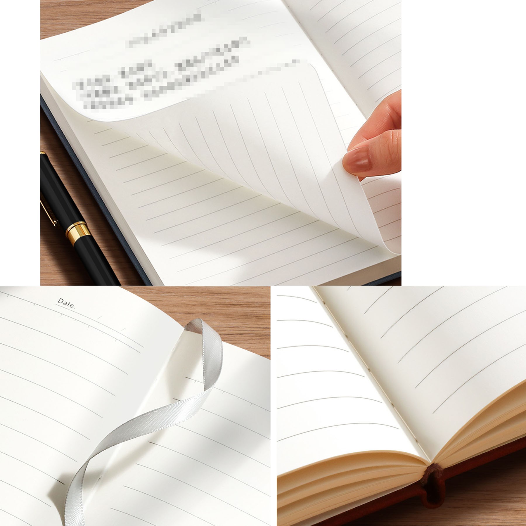Hardcover A5 Business Notebooks with Pen Holder 2