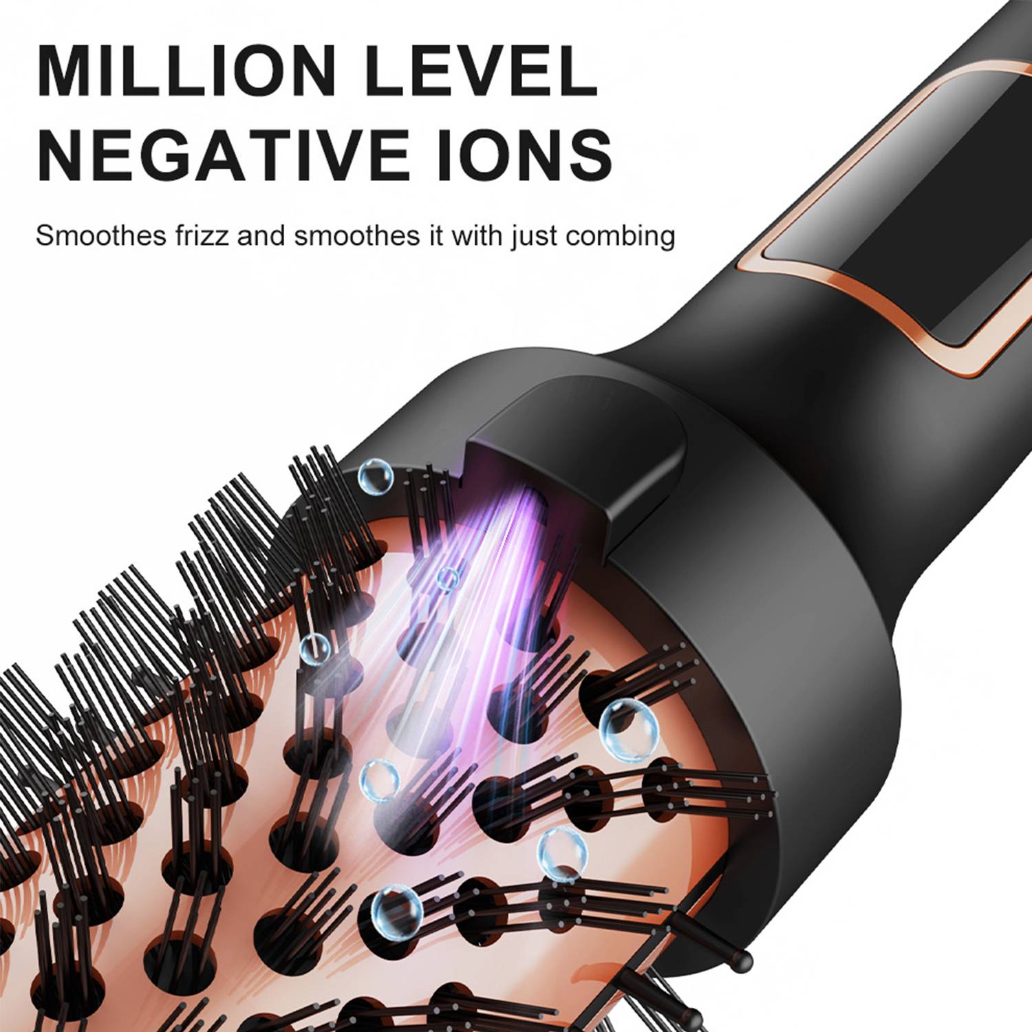 Adjustable Fast Heating LED Hot Comb Brush 3
