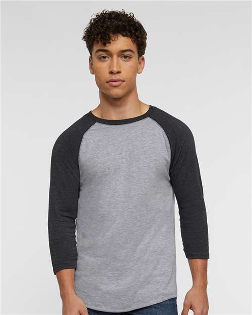 Unisex Baseball Fine Jersey Three-Quarter Sleeve Tee - 6930 47