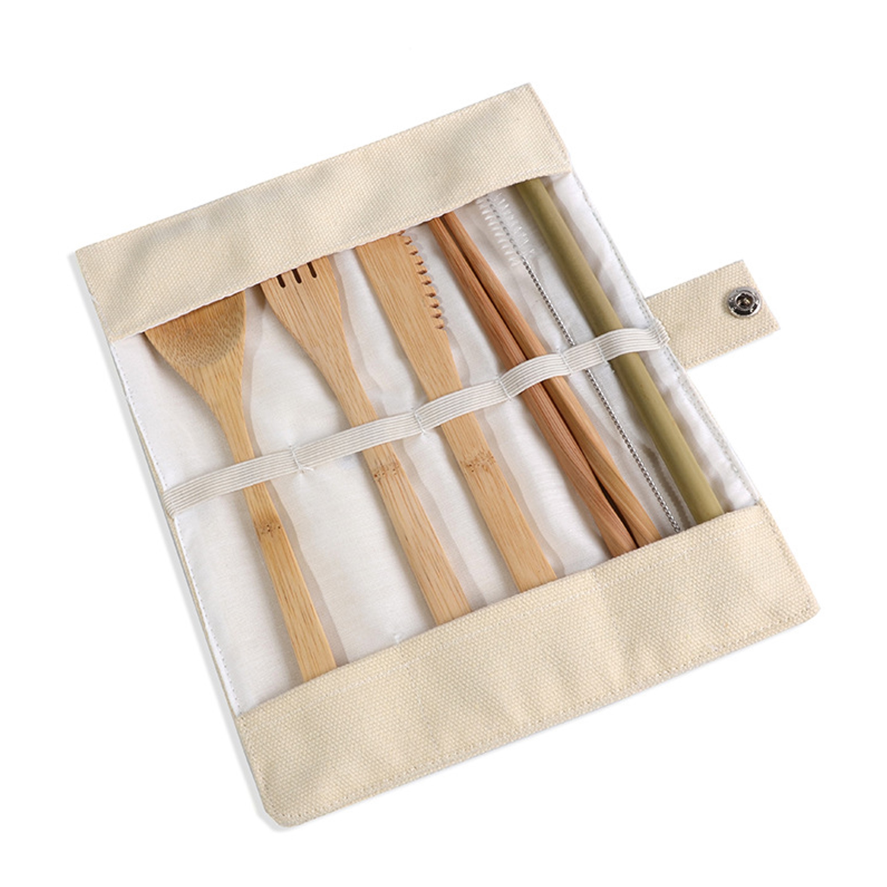 Portable Bamboo Cutlery Set (direct import) 3