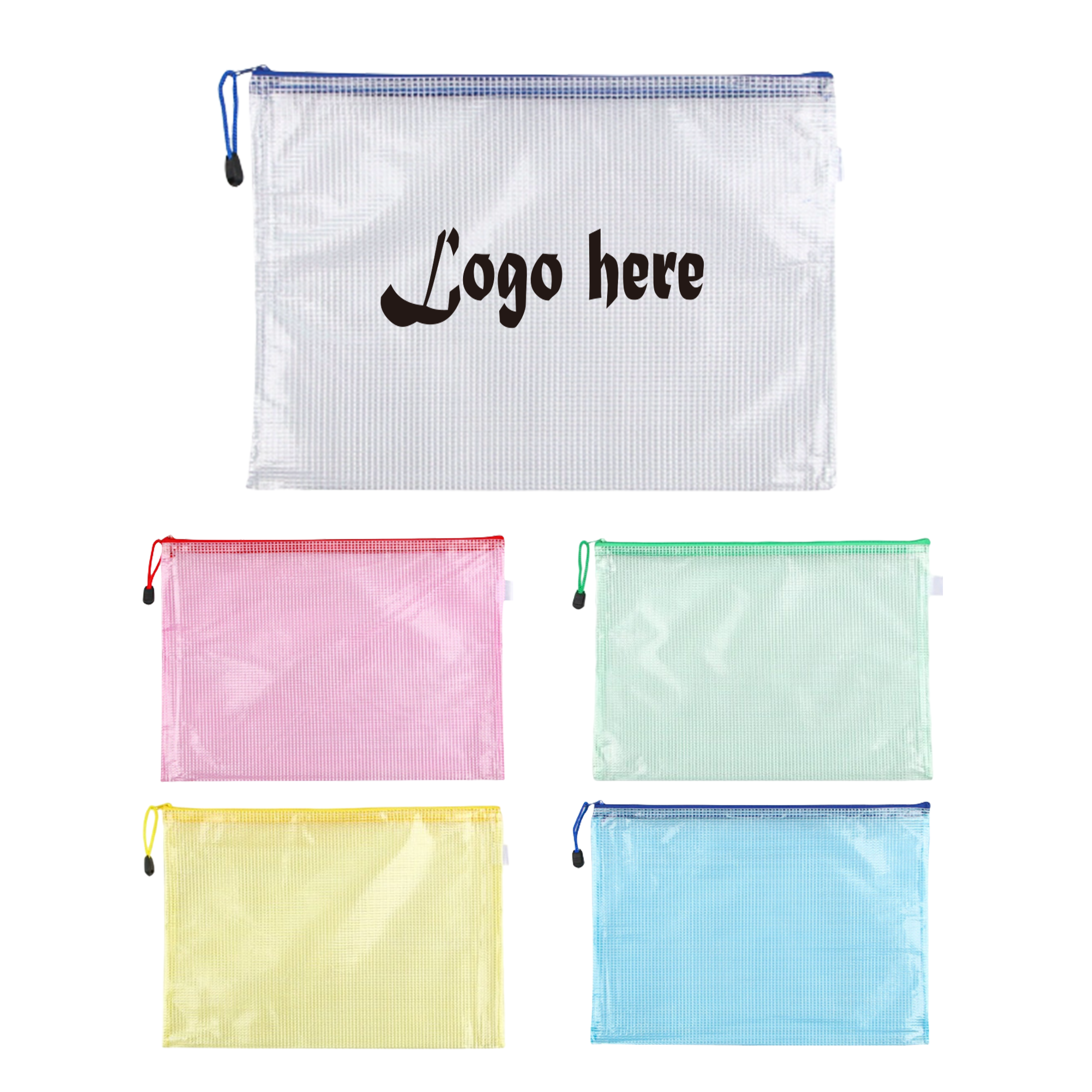Waterproof Zipper File Bag For A4 Documents MOQ100 4