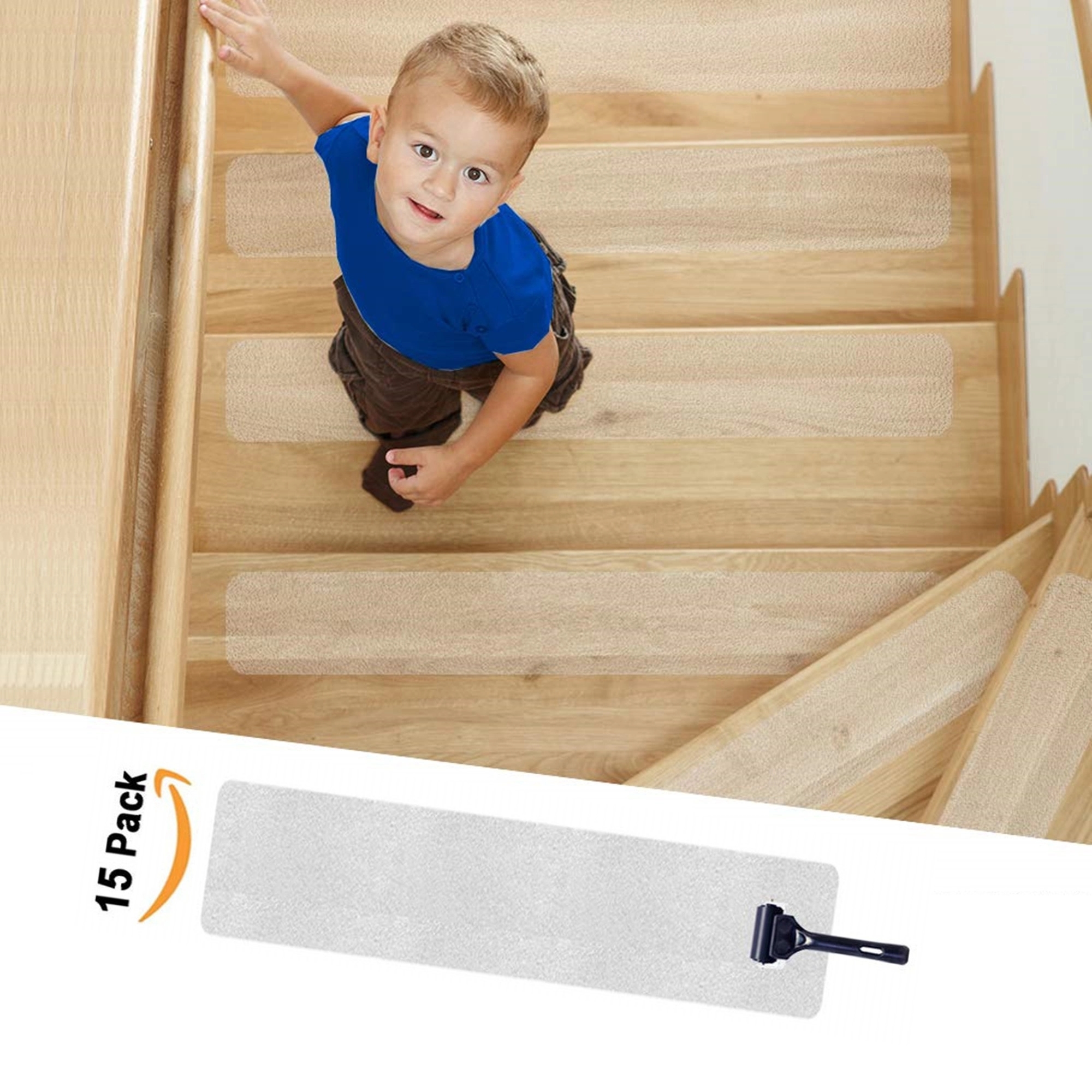 Anti Slip Stair Treads Non-Slip Clear Tape 2