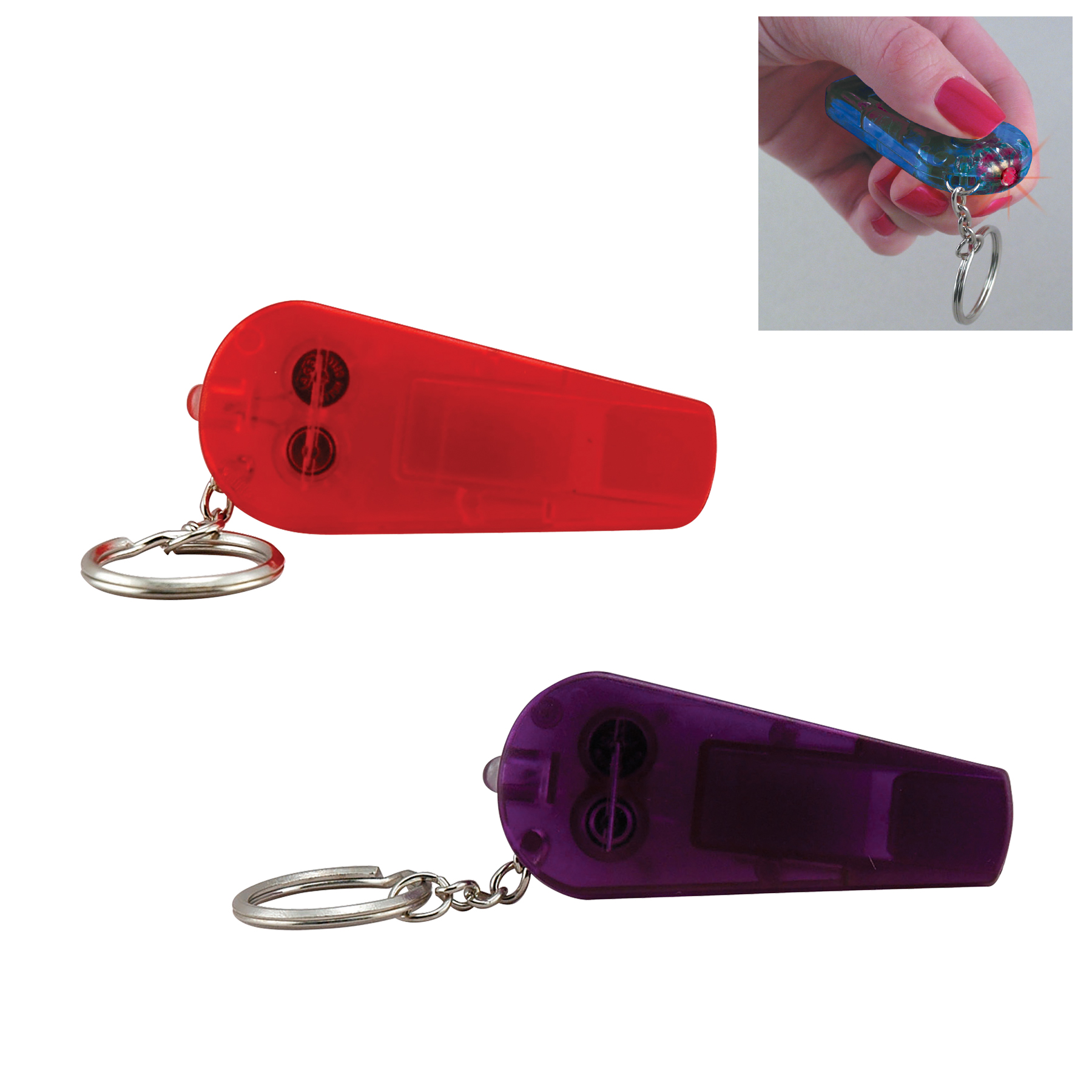 Light Up Whistle Keytag 3