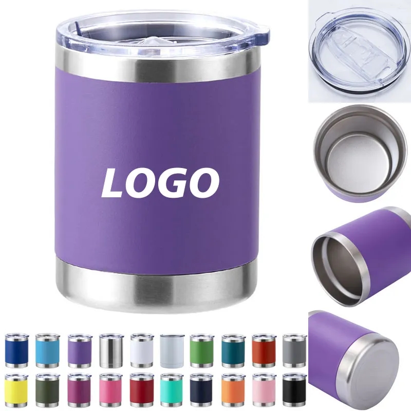 10 Oz Stainless Steel Insulated Tumblers with Lid 2