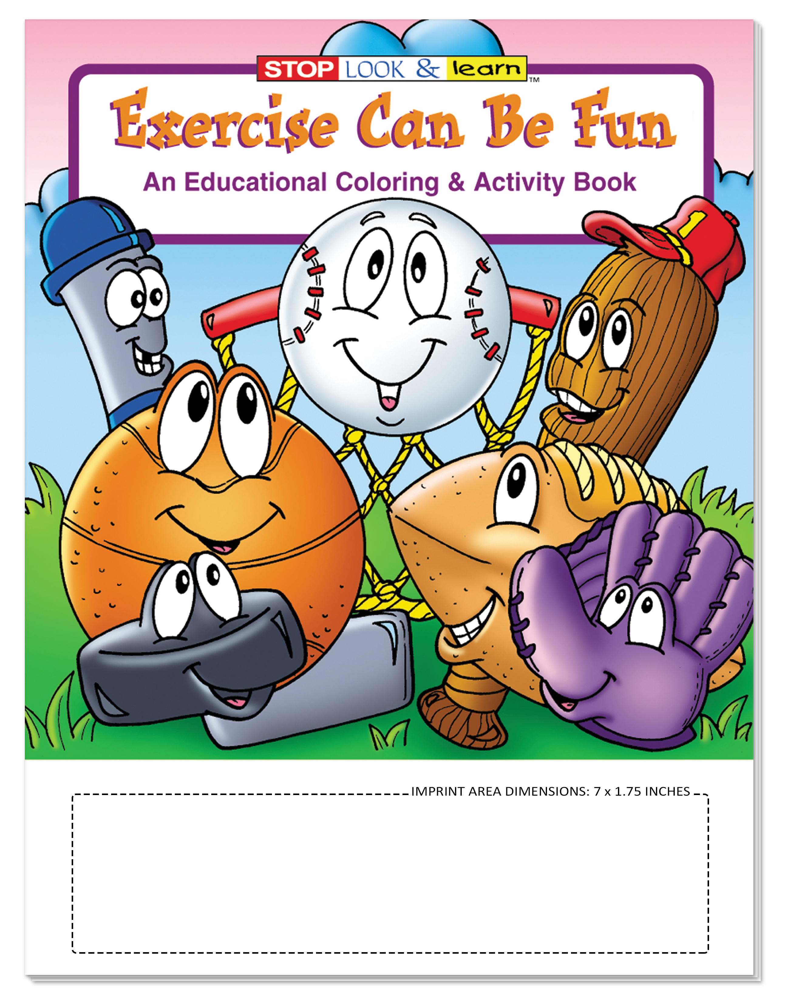 COLORING SET - Exercise Can Be Fun Coloring Book Fun Pack Set 4