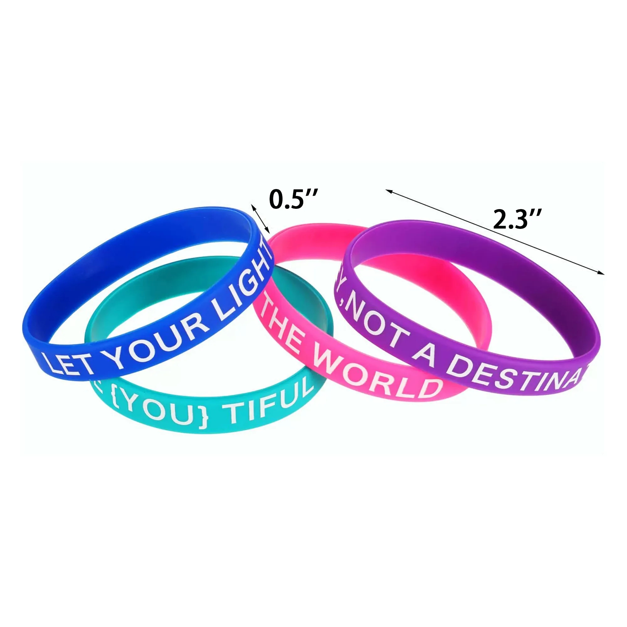 Vibrant Silicone Wrist Bracelets 3