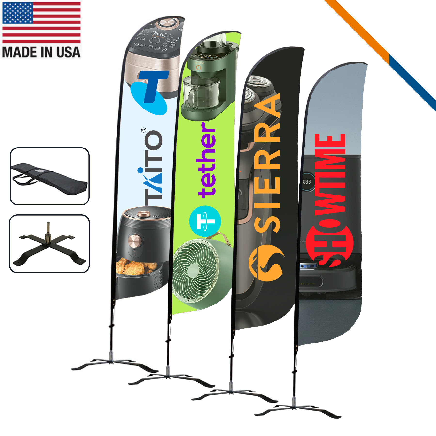16.5' Scorpius Double-Sided Feather Flag 5