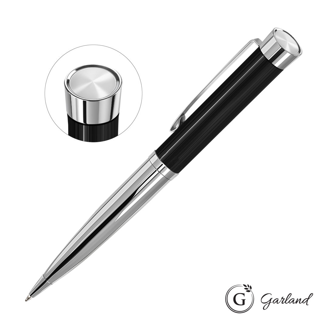 Garland® Executive Custom Emblem Monogram Twist Pen - Chrome 7