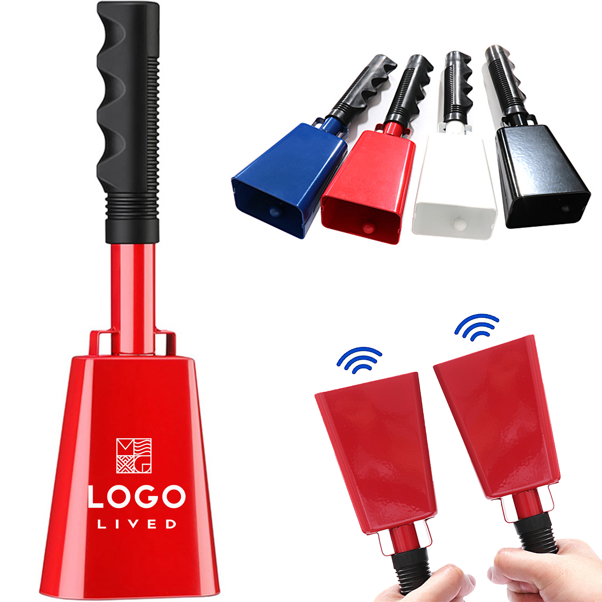 Popular Handheld Cowbell Sports Noise Generator Toy Noise Generator 2