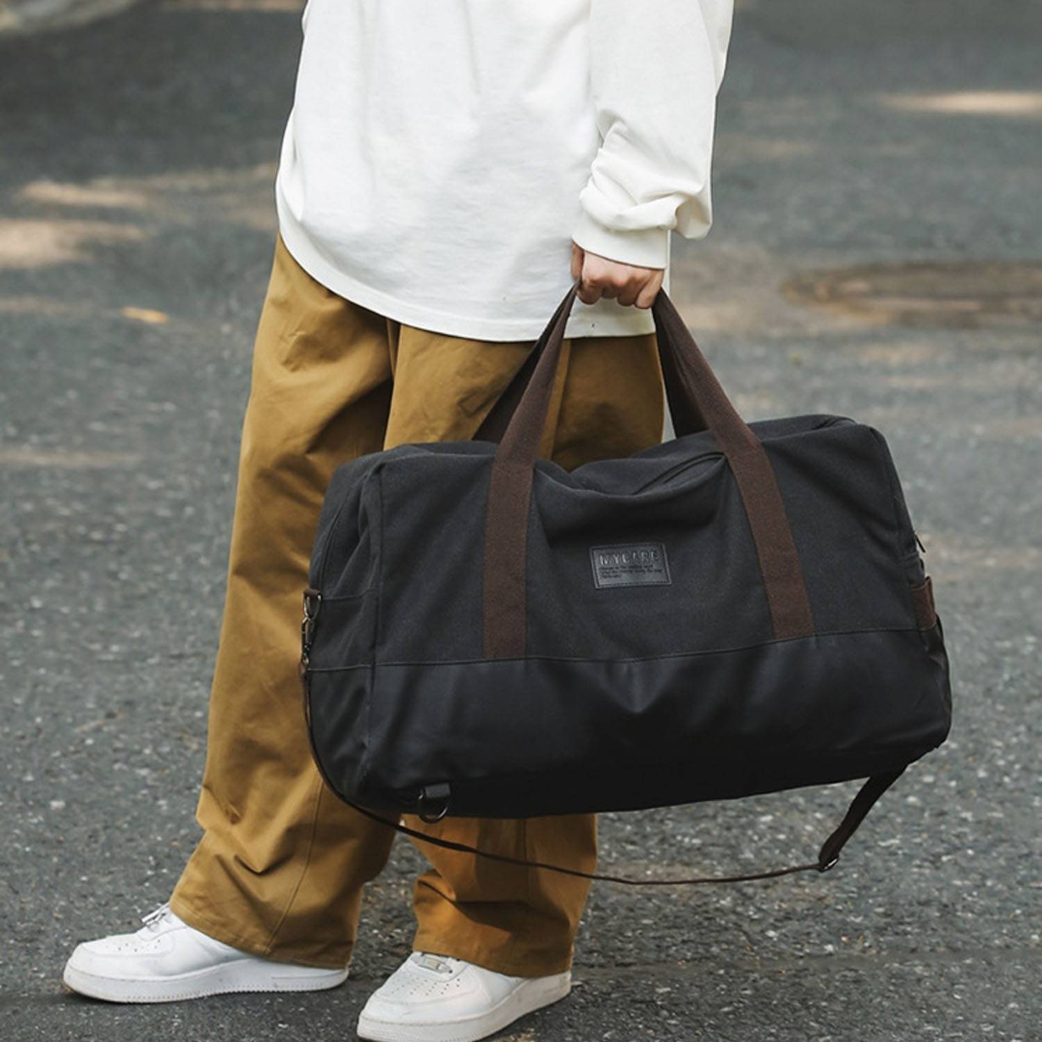 Large Capacity Waterproof Canvas Duffel Bag 8